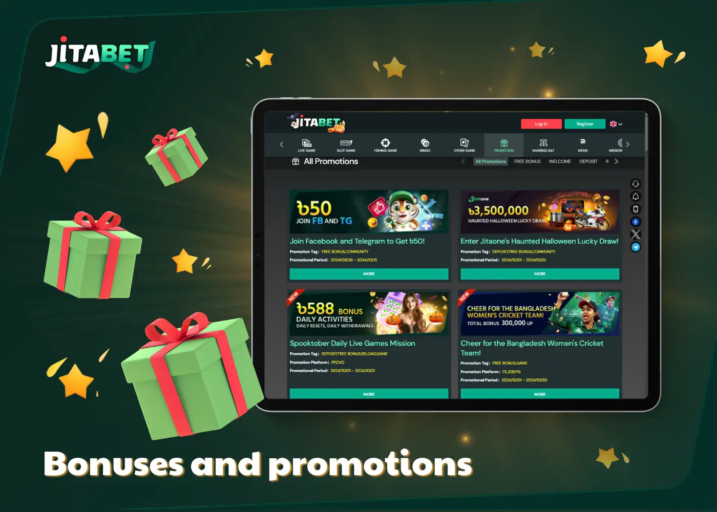 Jitabet Promotions